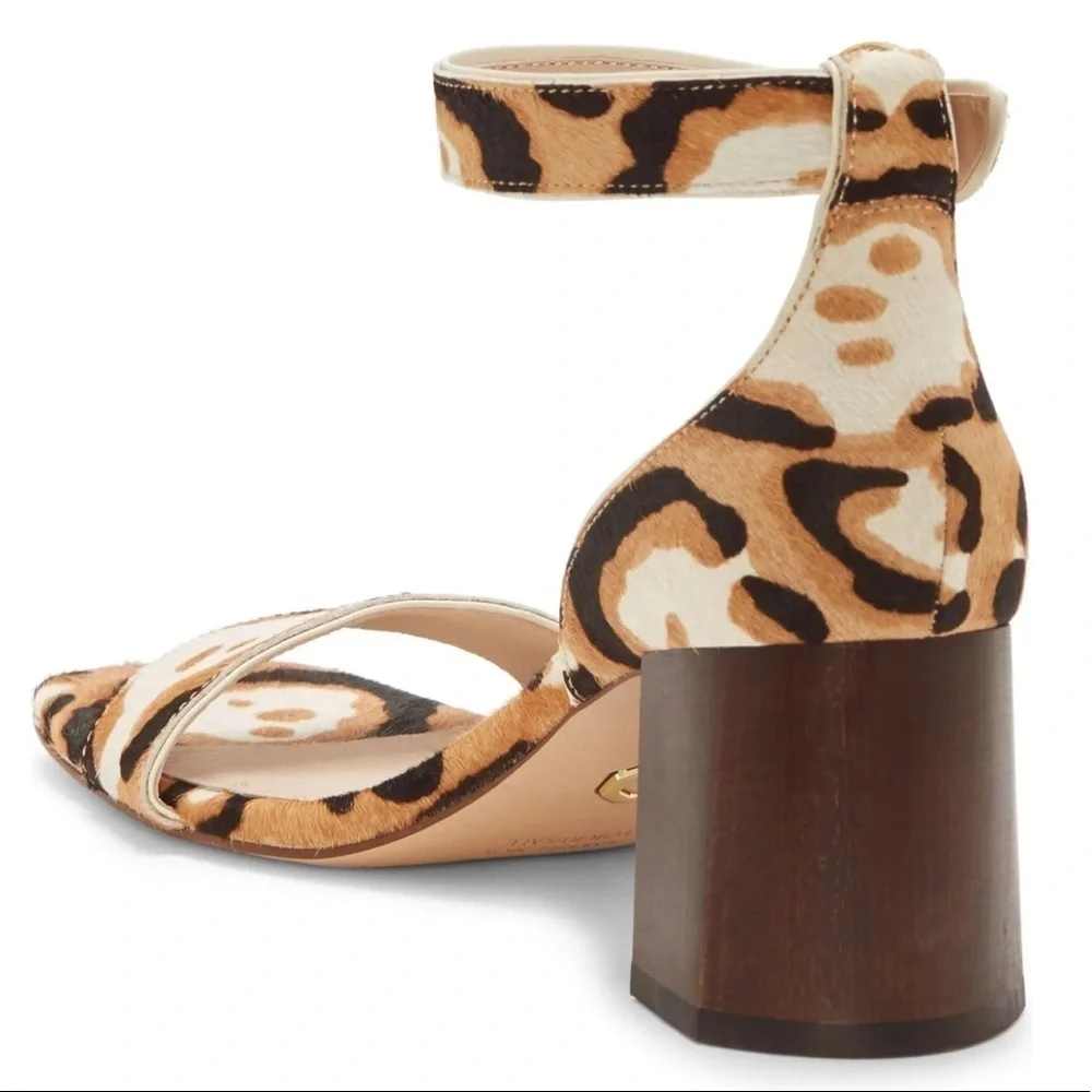 NWT Gabrie Ankle Strap Sandal LOUISE ET CIE sz 6 calf hair